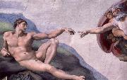 Michelangelo Buonarroti, Adams creation  Fran Sistine Chapel ceiling